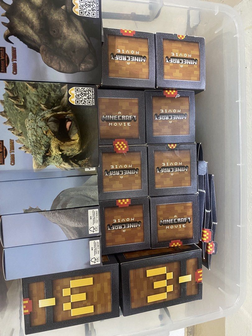 McDonald's Minecraft Collectibles (Category: Character Goods) located in Manila. Submitted by joaquinnathaniel (Listing ID 1424561220, Image 3). Description: Minecraft Movie collectibles Mcdo Selling as set Slightly negotiable.