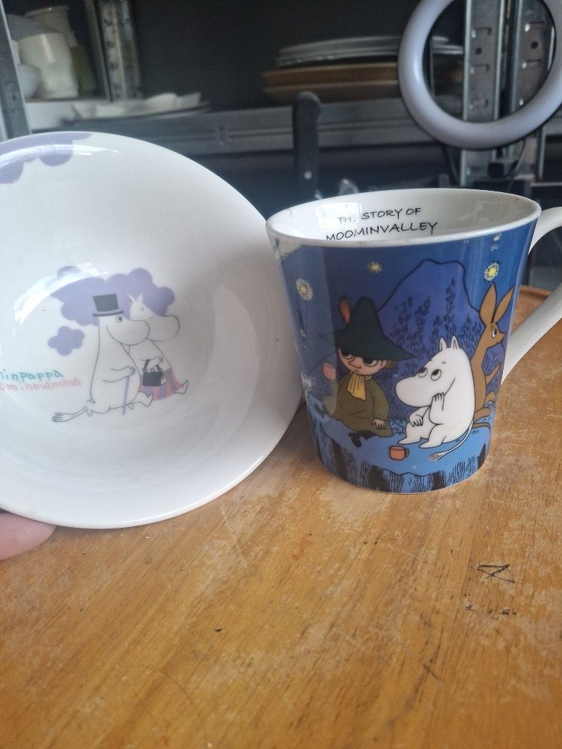 Moomin Mug And Bowl (Category: Coffee & Tea Tableware) located in Manila. Submitted by youngcloud_b1fffa (Listing ID 1424589326, Image 2). Description: Japan Surplus Items "R&B Mix Japan Surplus Items" .
