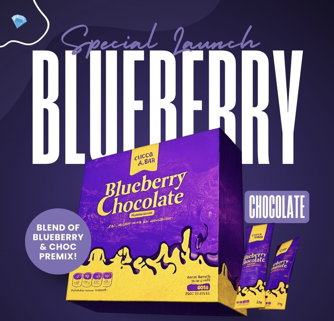 [Newly Launched] Choco Albab Blueberry Chocolate Premix Drink, Food ...