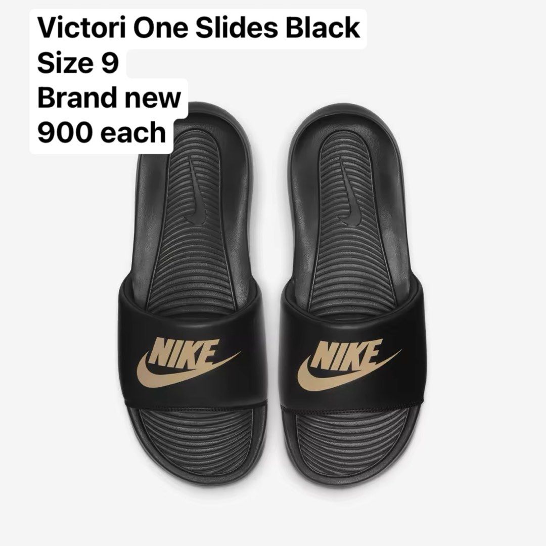 Nike Victori One Slides Black (Category: Slippers & Slides) located in Santa Rosa. Submitted by neycarait (Listing ID 1424582058, Image 1). Description: For sale Santa Rosa, Laguna loc DM me.