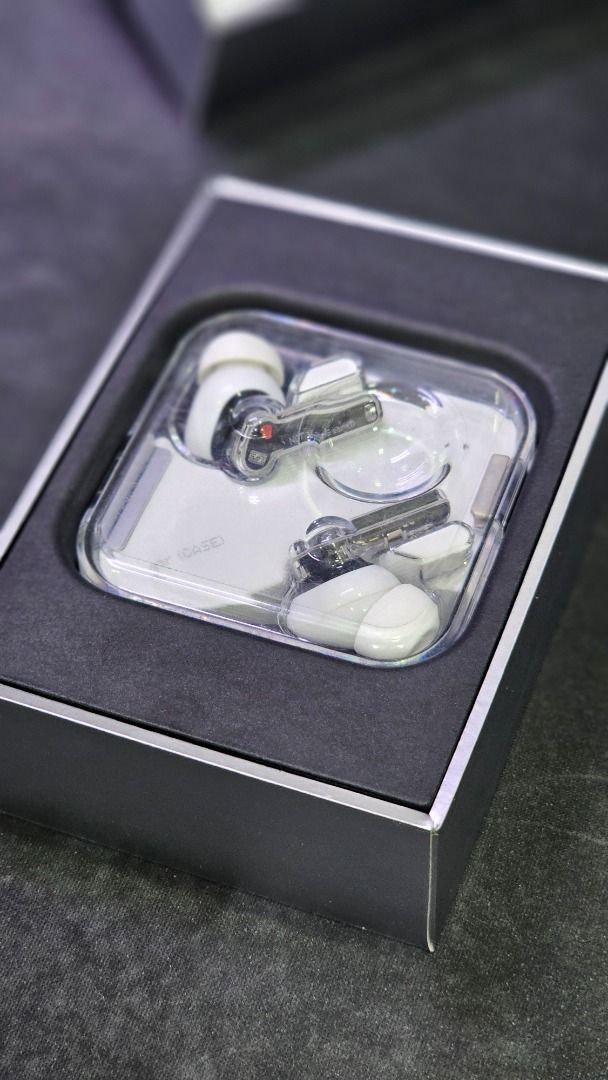 Nothing Ear (1) True Wireless Earbuds (Category: Earphones) located in Angeles City. Submitted by drll_ (Listing ID 1424624732, Image 3). Description: Selling my Nothing Ear (1) earbuds. Comes with the box, charging case and unused pairs of earplugs and charging cable. Sound quality and battery life is as good as new. Product is fully sanitized and charged (ready to use).