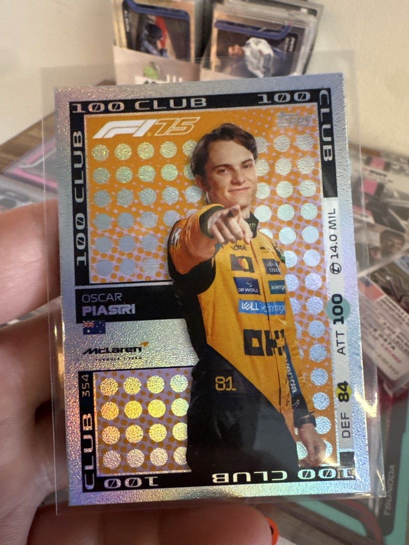 Oscar Piastri 100 Club F1 Trading Card, Hobbies & Toys, Toys & Games on ...