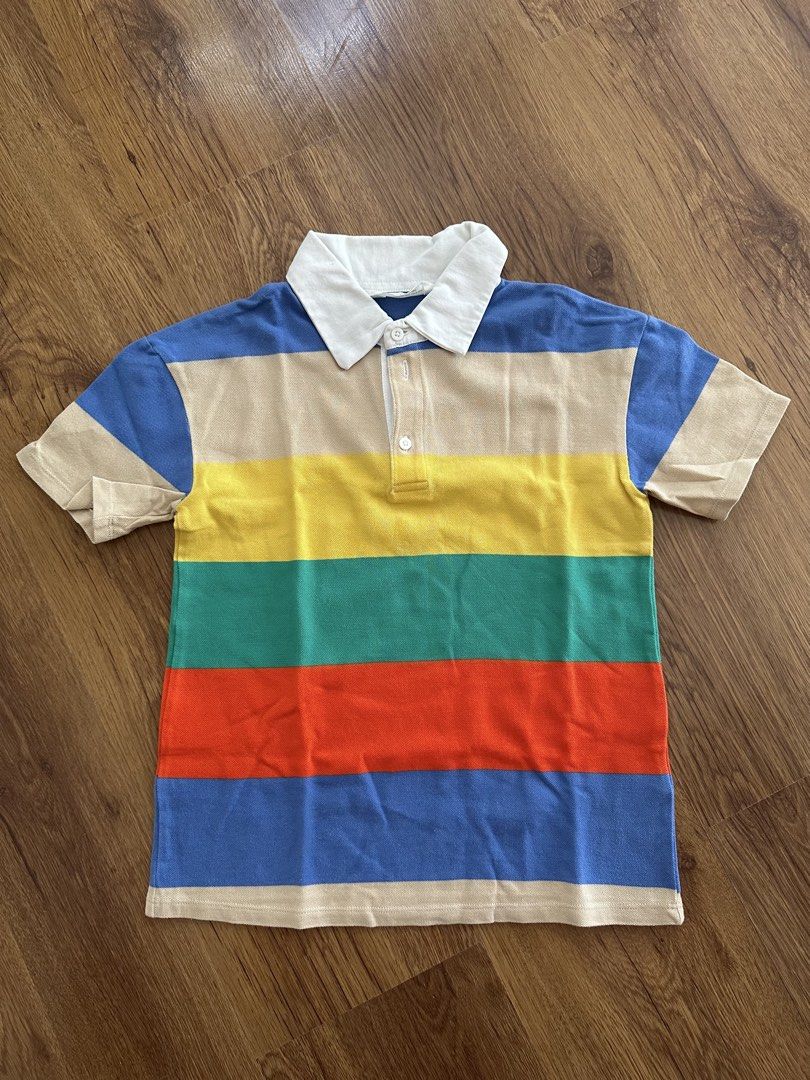 Polo shirt multicolourt | H&M (Category: Babies & Kids Fashion) located in Bacoor. Submitted by thingsforthrifts (Listing ID 1424583707, Image 1). Description: Polo shirt multicolourt | H&M 8-10 yo Like new condition SF by the buyer.
