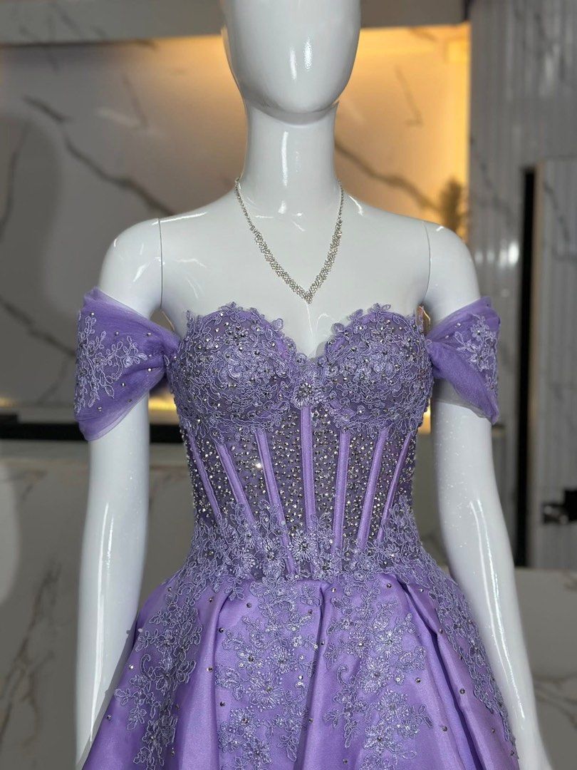 PURPLE GOWN ELEGANT FANCY OFFSHOULDER (Category: Evening dresses & gowns) located in Manila. Submitted by ragssurplus (Listing ID 1424649509, Image 2). Description: FOR R3NT FREE SIZE 📍MANILA/MANDALUYONG 2 day rent The delivery fee is not included in the rental fee 🙂 Security deposit: P500 (refundable once item is returned with no stains and flaws) Open for meet up if nearby. SF shouldered by renter. Can do same day delivery..
