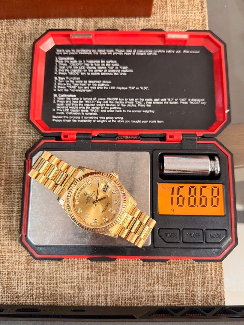 Rolex Day-Date Yellow Gold Diamond Dial (Category: Luxury Watches) located in Imus. Submitted by juantosell777 (Listing ID 1424579943, Image 3). Description: I have a piece that might interest you. Rolex Day-date President Ref 118238 2011 18K solid gold 21 links Watch and box ₱1,550,000 only Lowest in the market!.