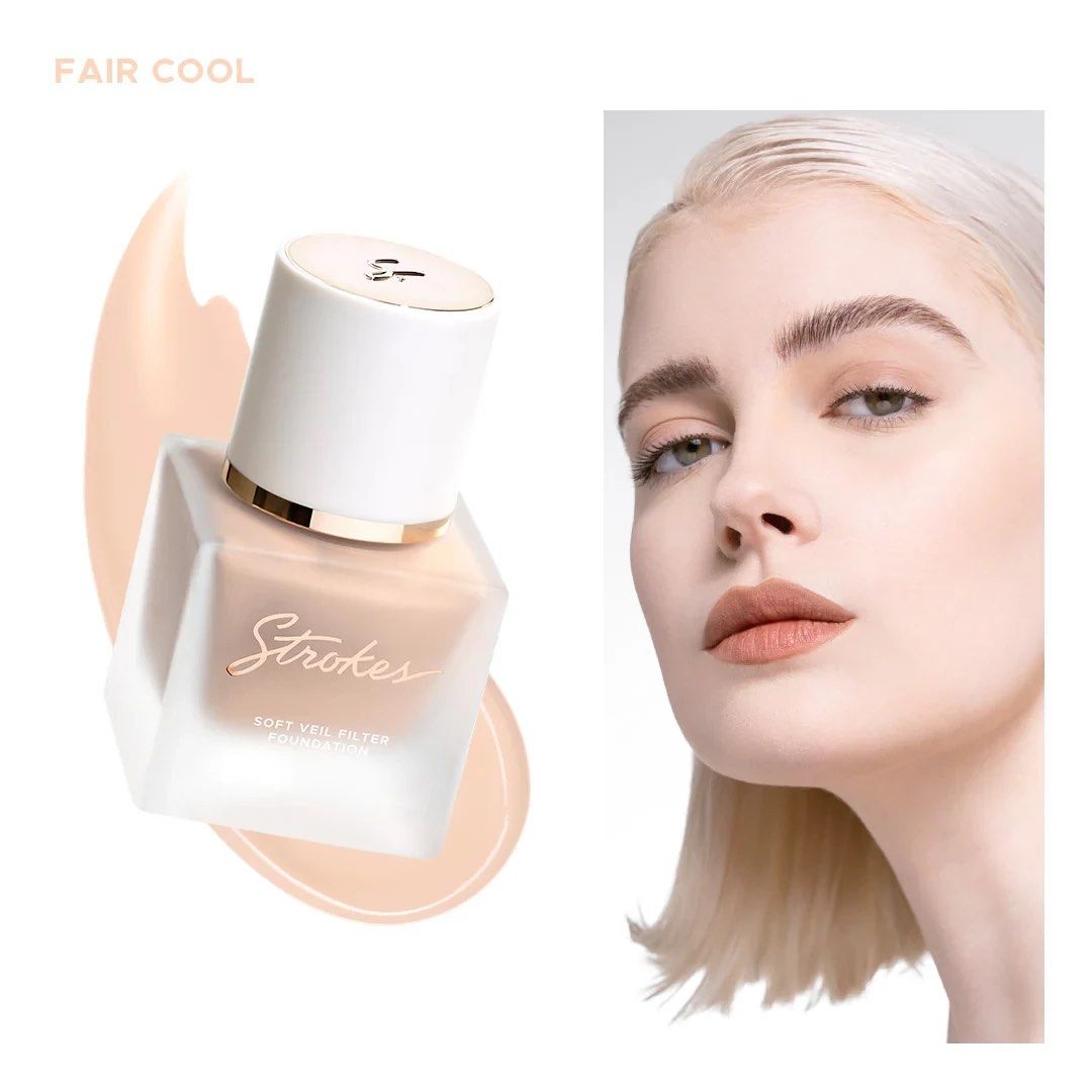 Strokes Soft Veil Filter Foundation (Category: Makeup) located in Cabuyao City. Submitted by tomeoe (Listing ID 1424629179, Image 2). Description: Strokes Soft Veil Filter Foundation. Available in Fair Warm and Fair Cool shades. This foundation provides a soft veil finish..