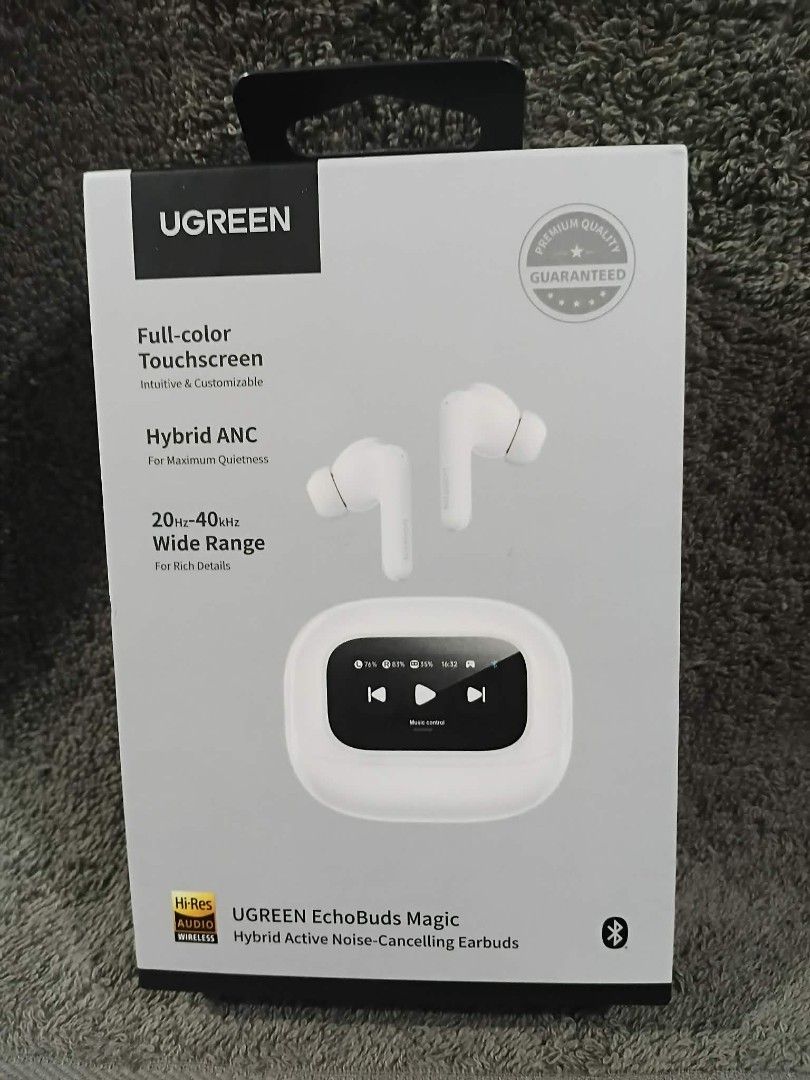 UGREEN EchoBuds Magic Hybrid ANC Earbuds (Category: Earphones) located in Manila. Submitted by chinggayg.190 (Listing ID 1424697900, Image 1). Description: Meet the UGREEN EchoBuds Magic Hybrid ANC Earbuds – your new everyday sound companion! 🎧✨ Designed for music lovers on the go, these premium wireless earbuds feature Hybrid Active Noise Cancellation for maximum quiet, so you can focus on work, calls, or your favorite playlists anywhere in the