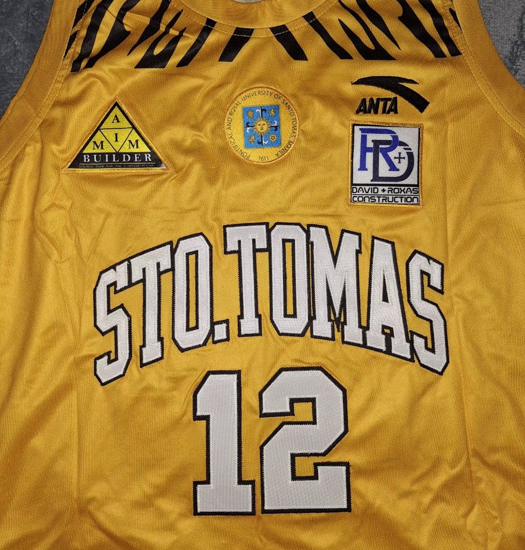 UST Growling Tigers #12 Mantua (Category: Activewear) located in Taguig. Submitted by truffles_2025 (Listing ID 1424586061, Image 2). Description: UST Growling Tigers #12 Mantua UAAP Season 85 - Size XL (Length 31 inc × Width 23 inc) - Price 2,500.