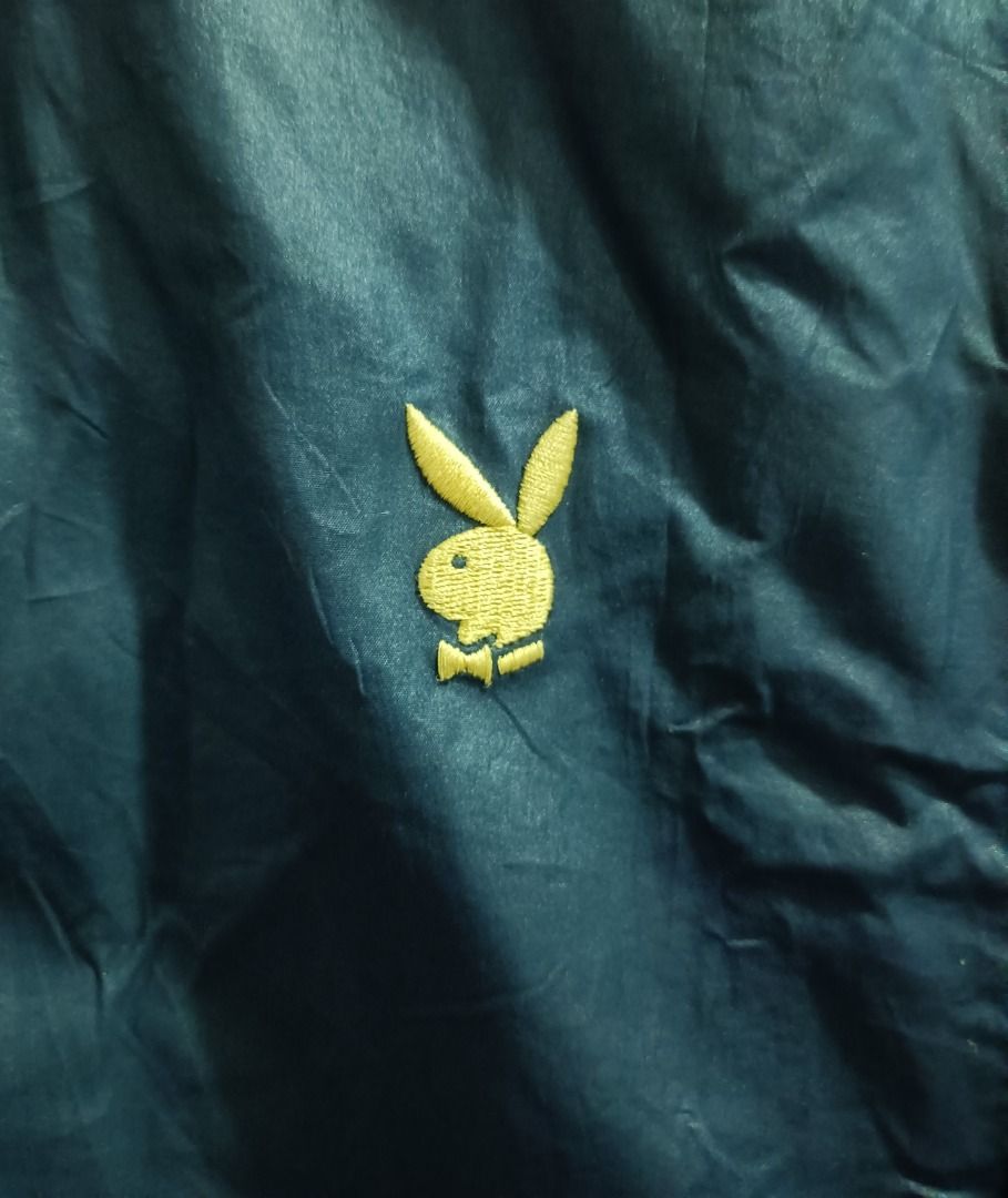 VINTAGE PLAYBOY PHYSICAL #53 TRACK JACKET (Category: Coats, Jackets and Outerwear) located in Calamba. Submitted by roots.online (Listing ID 1424695020, Image 3). Description: Details: FIts XXL to XXXL for womens and Semi-Large for men. Fabric near the sleeves has some inticate paterns design. Fully embroidered designs. Dimes: 22W x 25L Color: Blue Condition: Very good, no issue, complete tags Please manage your expectation, item being sold is pr