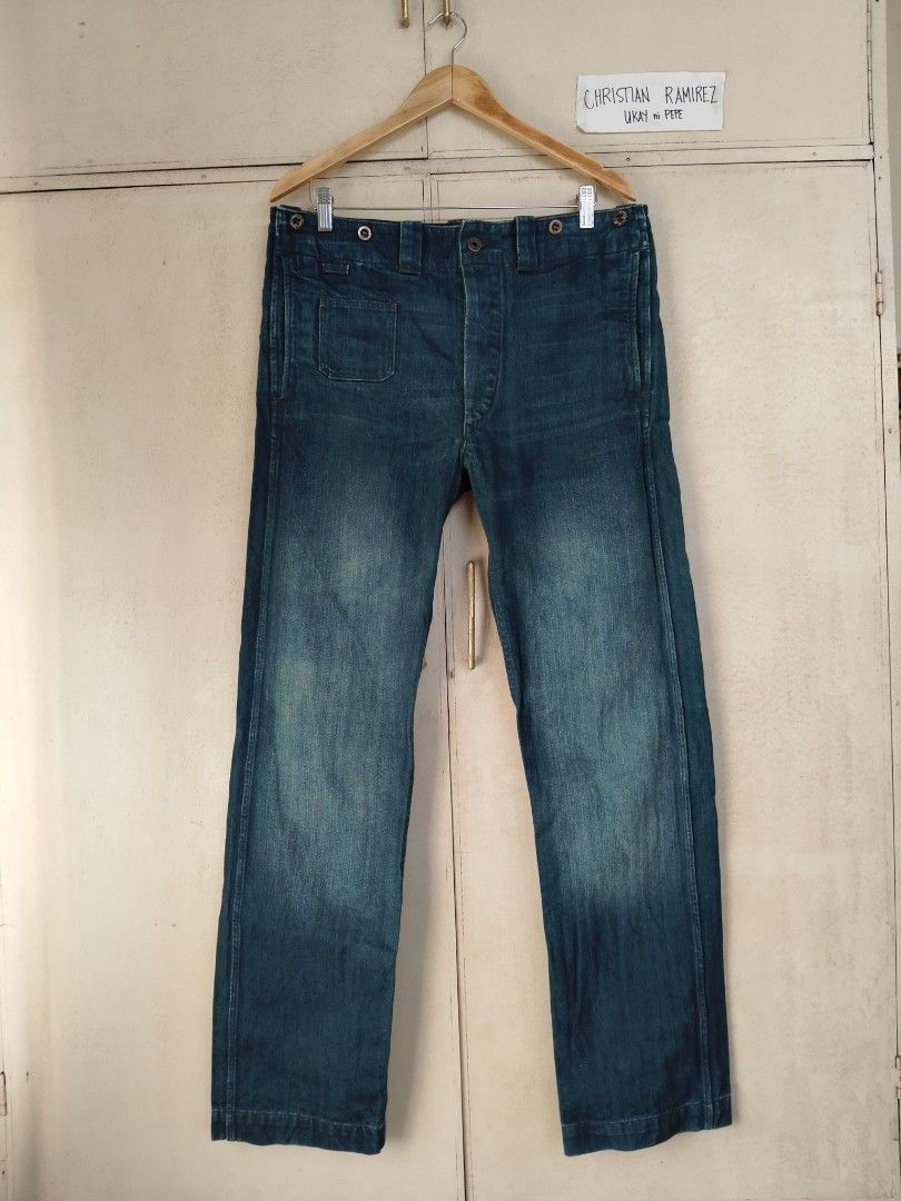 Vintage Repro Double RL buckle back carpenter pants (Category: Jeans) located in Bocaue. Submitted by ukaynipepe (Listing ID 1424587115, Image 1). Description: for sale Double RL buckle back carpenter pants W 34 L34 waist 36 length 44.5 hem 9 no flaws 📩📩📩📩 .