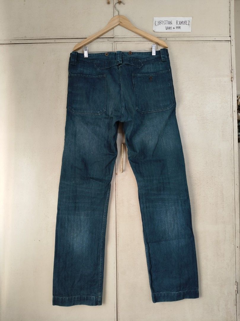 Vintage Repro Double RL buckle back carpenter pants (Category: Jeans) located in Bocaue. Submitted by ukaynipepe (Listing ID 1424587115, Image 2). Description: for sale Double RL buckle back carpenter pants W 34 L34 waist 36 length 44.5 hem 9 no flaws 📩📩📩📩 .