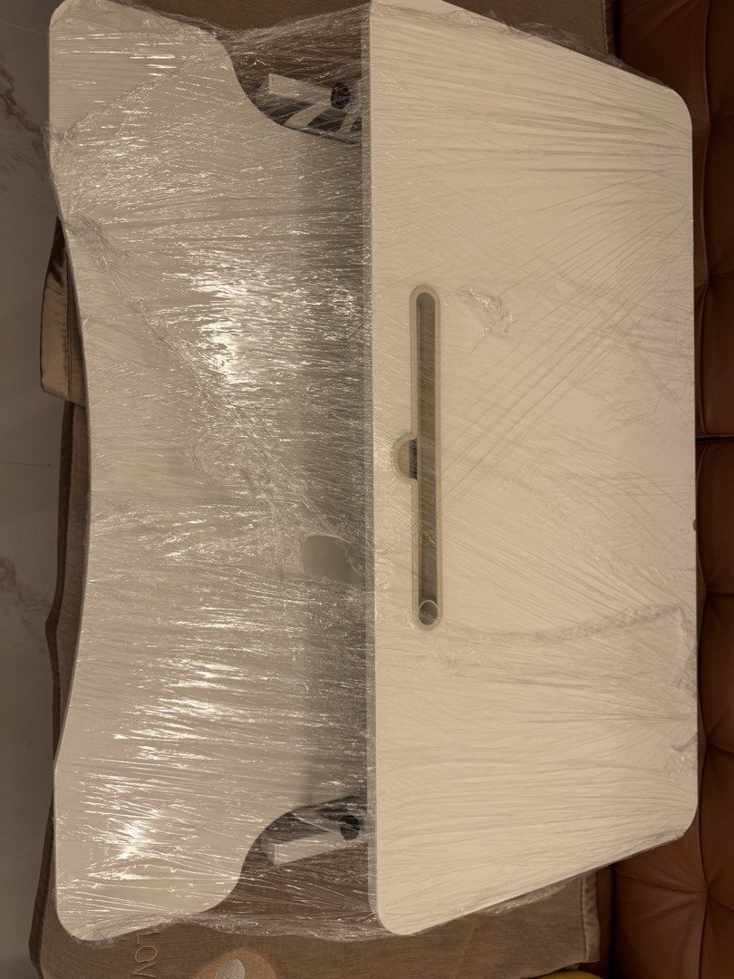 White hydrolic Laptop Table - Lightly used