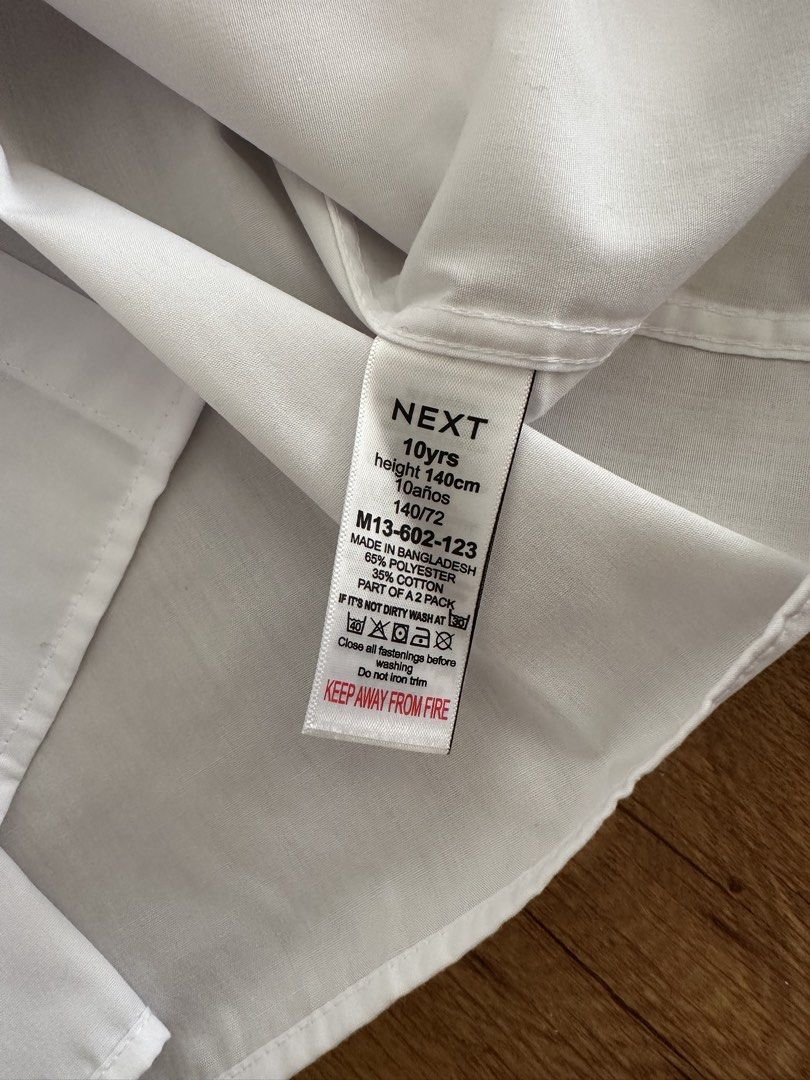 White Long Sleeves | Next (Category: Babies & Kids Fashion) located in Bacoor. Submitted by thingsforthrifts (Listing ID 1424588442, Image 3). Description: White Long Sleeves | Next BNWT For formal and even school 2pcs for ₱380.