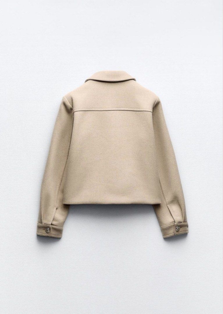 Zara Wool Blend Jacket (Category: Coats, Jackets and Outerwear) located in Angeles City. Submitted by closetsource (Listing ID 1424546127, Image 3). Description: Worn once! No flaws Super nice qual! Actual photos via dm Mop: gcash only Shipping: j&t .