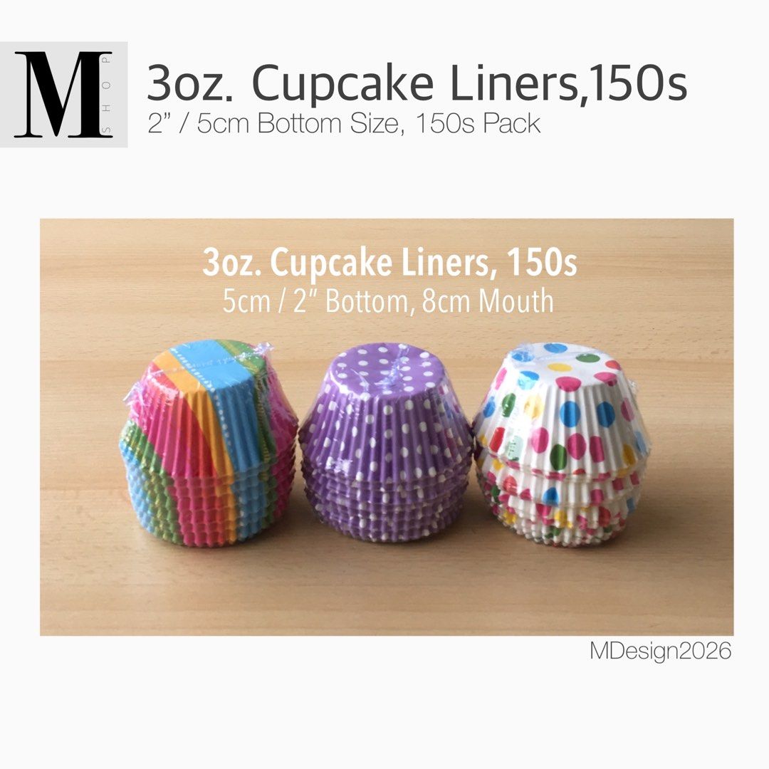 3oz Cupcake Liners 150s Pack (Category: Bakeware) located in Manila. Submitted by mshopmla (Listing ID 1424710489, Image 2). Description: 3oz Baking Cups, 150s Pack 2” Bottom Size Product Code: CP-150 Price: Php 145.00 #bakingcups #Mshop #theMFMshop #cupcakeliners.
