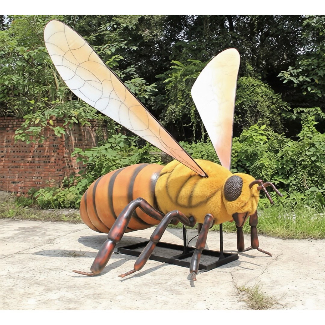 9.8ft 3m Animatronic Giant Honey Bee Insect Model Mechanical Display ...