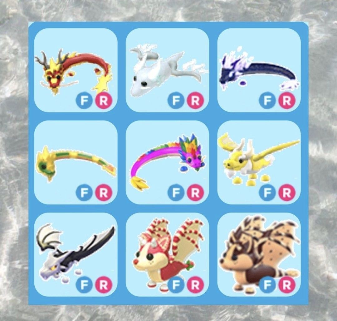 Adopt Me! Fly Ride (FR) Dragons - Various, Video Gaming, Gaming ...