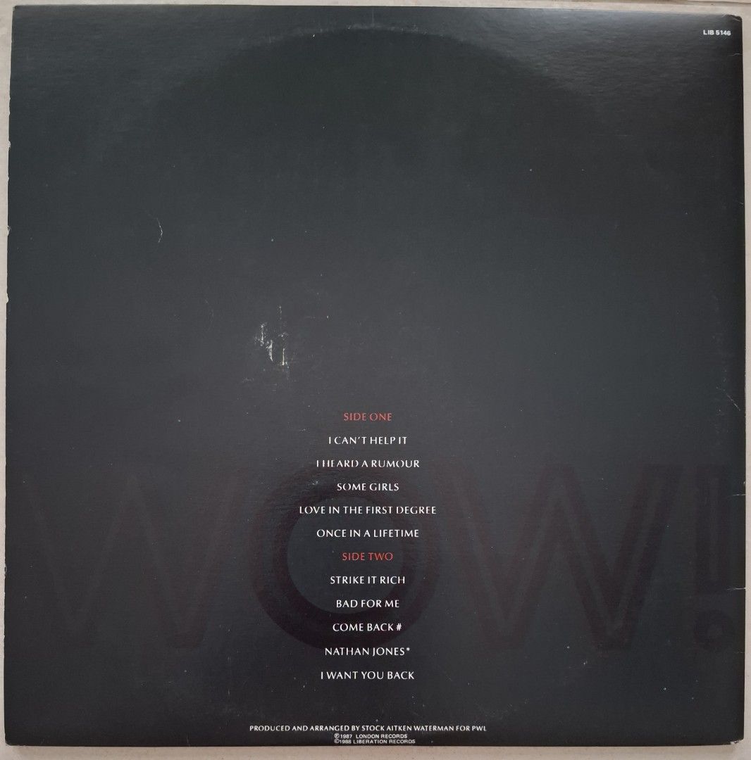 Bananarama - Wow! Vinyl Record Album, Hobbies & Toys, Music & Media ...