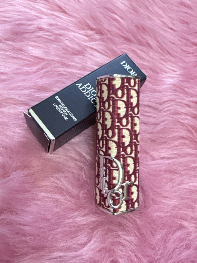 Burgundy Oblique Dior Addict ecrin case (Category: Makeup) located in Rizal. Submitted by bhe.mm (Listing ID 1424791594, Image 3). Description: CASE for Dior Addict lippie Check Receipt, bought for 3,100 no flaws, no deform, no faded part,no gasgas. Gcash Payment shipping lalamove or J&T (sf shoulder by buyer).