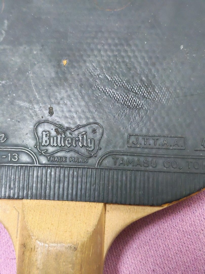 Butterfly wakaba Table Tennis Racket (Category: Racket and Ball Sports) located in Manila. Submitted by GentleGiant (Listing ID 1424776989, Image 2). Description: Old wood With name.
