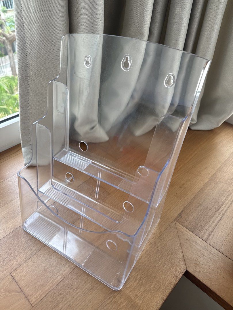 Clear Acrylic Tiered books Organizer