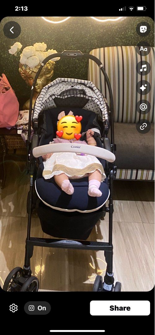Combo Stroller (Category: Strollers) located in Manila. Submitted by andreikeen (Listing ID 1424759963, Image 1). Description: Selling stroller ng baby ko bihira lang gamitin well care super mura na lang po.