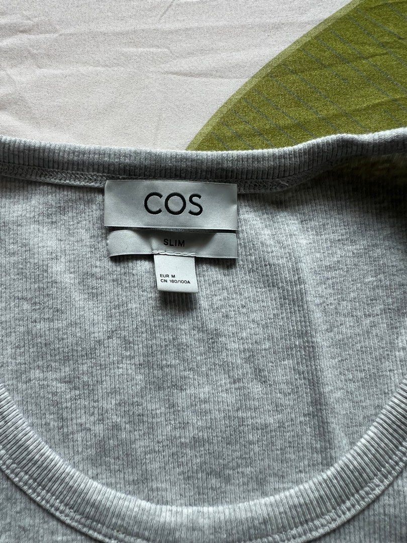 COS Slim Fit Tank Top - Gray (Category: Vests) located in Mandaluyong City. Submitted by minimalmeowguy (Listing ID 1424780442, Image 2). Description: - viral COS Slim Fit Tank Top - Color: Gray - Size: M - Slim fit design - Versatile and easy to style .