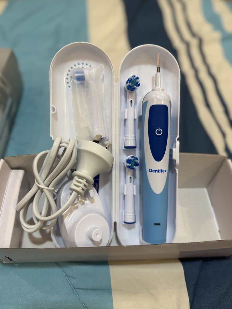 Dentitex Professional Rechargeable Toothbrush (Category: Oral Care) located in Angeles City. Submitted by psumbillo (Listing ID 1424843467, Image 2). Description: Dentitex Rechargeable Toothbrush Blue color Oral-B Compatible From Australia Contents: 1 x charging Base 1 x Brush Handle 3 x Toothbrush Heads 1 x Tavel Case 1 x Instruction Leaflet .