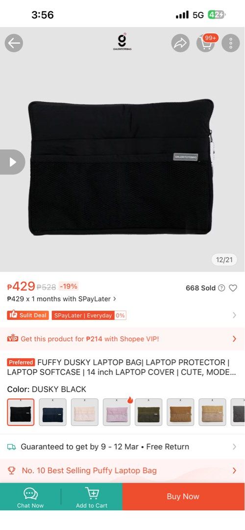 Fuffy Dusky Laptop Bag 14 inch (Category: Laptop Bags & Sleeves) located in Marikina City. Submitted by jorjacat (Listing ID 1424774874, Image 1). Description: no issues not using it anymore.