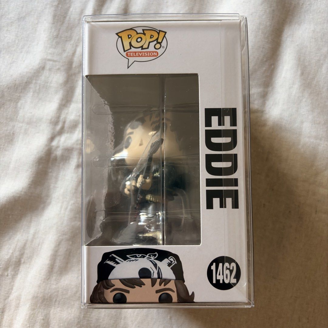 Funko Pop! Television Stranger Things Eddie #1462 (Category: Designer & Blind Box Toys) located in Silang. Submitted by delulubean (Listing ID 1424770954, Image 2). Description: Funko Pop! Television Stranger Things Eddie #1462 - original and noob - comes with protector - lalamove or j&t delivery (c/o buyer) - gcash payment 📍Silang, Cavite.