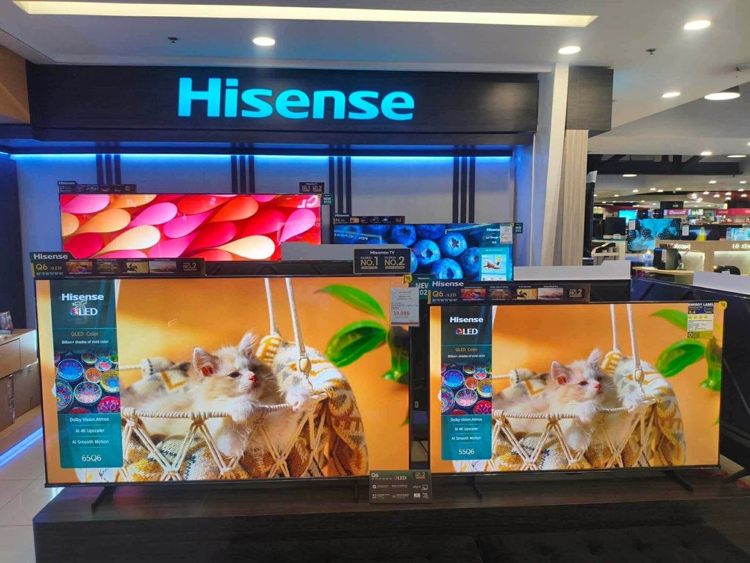 HISENSE LED SMART GOOGLE TV (Category: TV) located in Quezon City. Submitted by annys.online (Listing ID 1424846879, Image 1). Description: Hisense SMART GOOGLE TV 32A4N-9,200 43A4N - 12,800 55A6Q uhd vidaa - 20,800 65A6Q uhd vidaa -30,200 75A6Q uhd vidaa - 41,800 QLED VIDAA 43Q6Q - 18,000 50Q6Q - 21,000 55Q6Q -24,800 65Q6Q - 36,400 75Q6Q - 54,500 85Q6Q - 80,200 QLED GOOGLE 55Q7Q - 30,300 65Q7Q - 39,000 75Q7Q - 59,000 85Q7Q - 84,000 100Q7Q - 150,