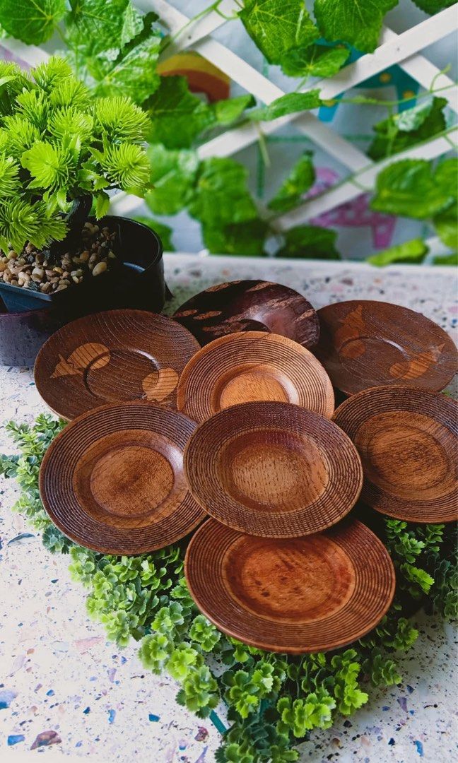 Japan Surplus Wooden Coasters/Plates (Category: Other Kitchenware & Tableware) located in Caloocan City. Submitted by mzmarsz (Listing ID 1424864615, Image 1). Description: Bundle As is.