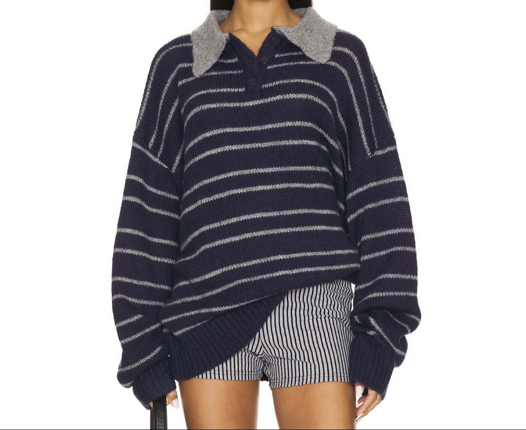Lioness Rising Sun Jersey in Navy (Category: Coats, Jackets and Outerwear) located in Dasmarinas. Submitted by kddeclutterr (Listing ID 1424780061, Image 1). Description: Size S-M RFS: too oversized (petite frame) Brand new never worn:(( Bought from Revolve .