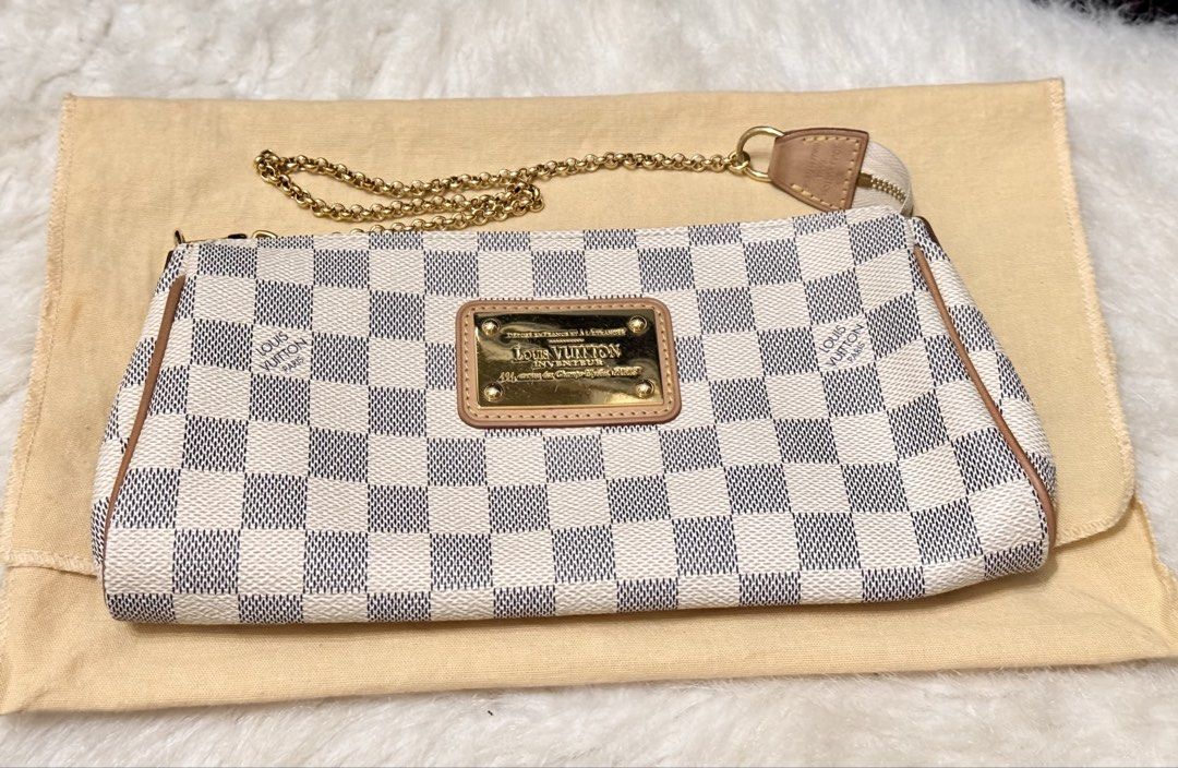 Louis Vuitton Eva - Damier Azure (Category: Luxury Bags & Wallets) located in Taguig. Submitted by themblossom (Listing ID 1424797100, Image 2). Description: - Excellent pristine condition - Vachetta strap - with dustbag - authentic or moneyback guaranteed.