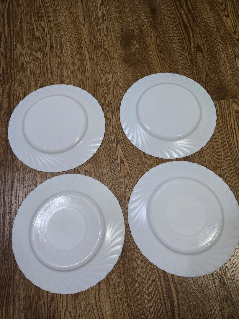 Luminarc Dinner Plates x 4 ( with free bowls)445744257088235521