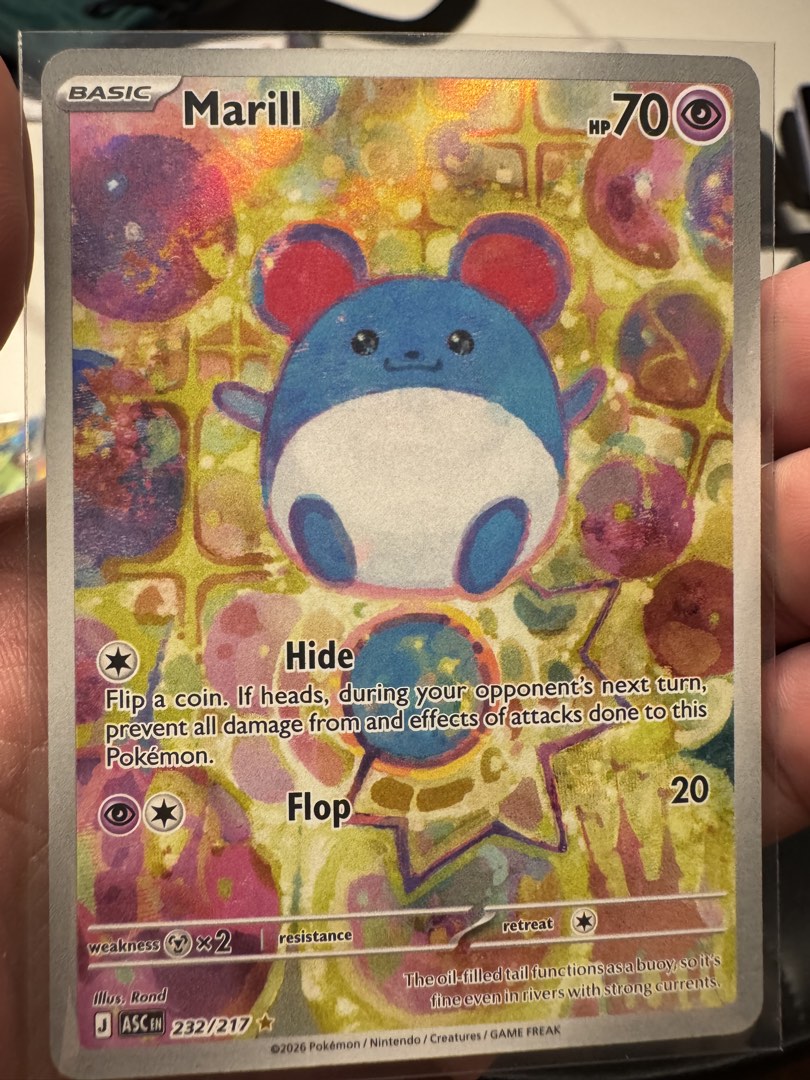 Marill 232/217 Pokemon Card (Ascended Heroes), Hobbies & Toys, Toys ...