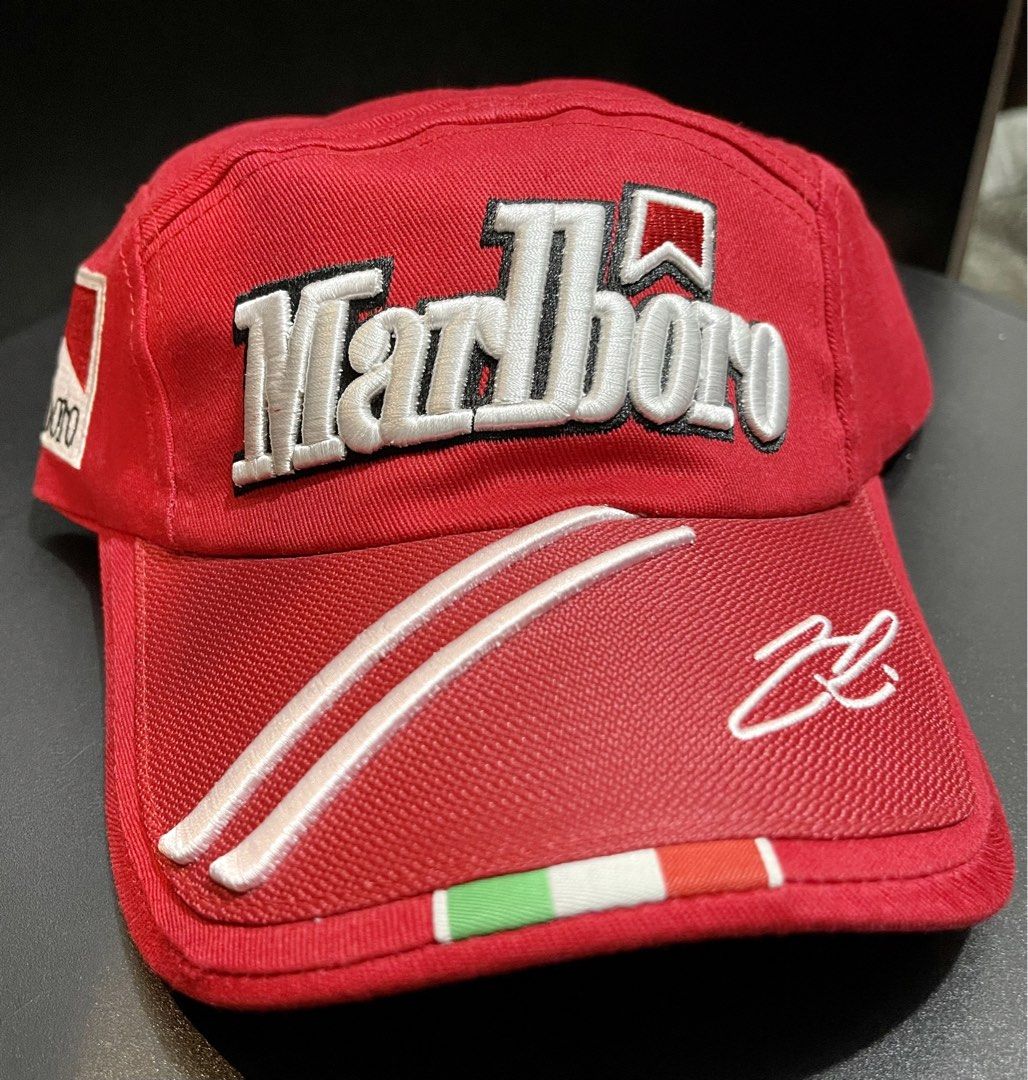 Marlboro Ferrari F1 Cap (Category: Caps & Hats) located in Paranaque City. Submitted by forseti888 (Listing ID 1424762448, Image 1). Description: Very rare to find! Ferrari Formula 1 F1 Marlboro Cap Available in Red and Black Php 3,000 ONLY each.
