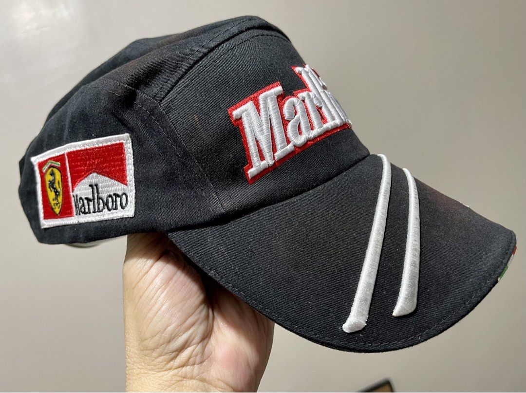 Marlboro Ferrari F1 Cap (Category: Caps & Hats) located in Paranaque City. Submitted by forseti888 (Listing ID 1424762448, Image 3). Description: Very rare to find! Ferrari Formula 1 F1 Marlboro Cap Available in Red and Black Php 3,000 ONLY each.