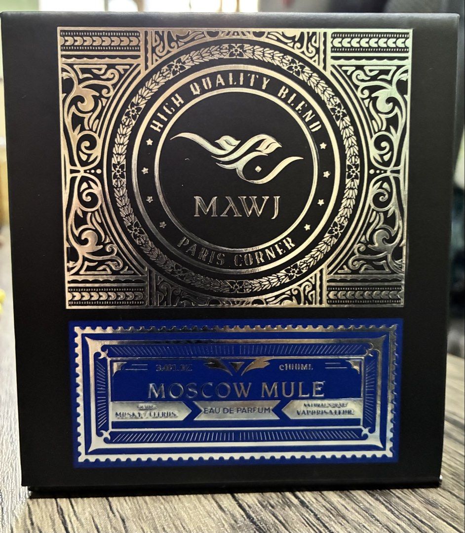 MAWJ Moscow Mule Eau De Parfum (Approx. 97/100ml) (Category: Fragrance & Deodorants) located in Paranaque City. Submitted by anthonyjubs (Listing ID 1424703853, Image 3). Description: Paris Corner Mawj Moscow Mule EDP Approx. 97/100ml Full presentation Got this from Laiya Buy and Save in the orange app Shipping via Lalamove only Location: Paranaque City.