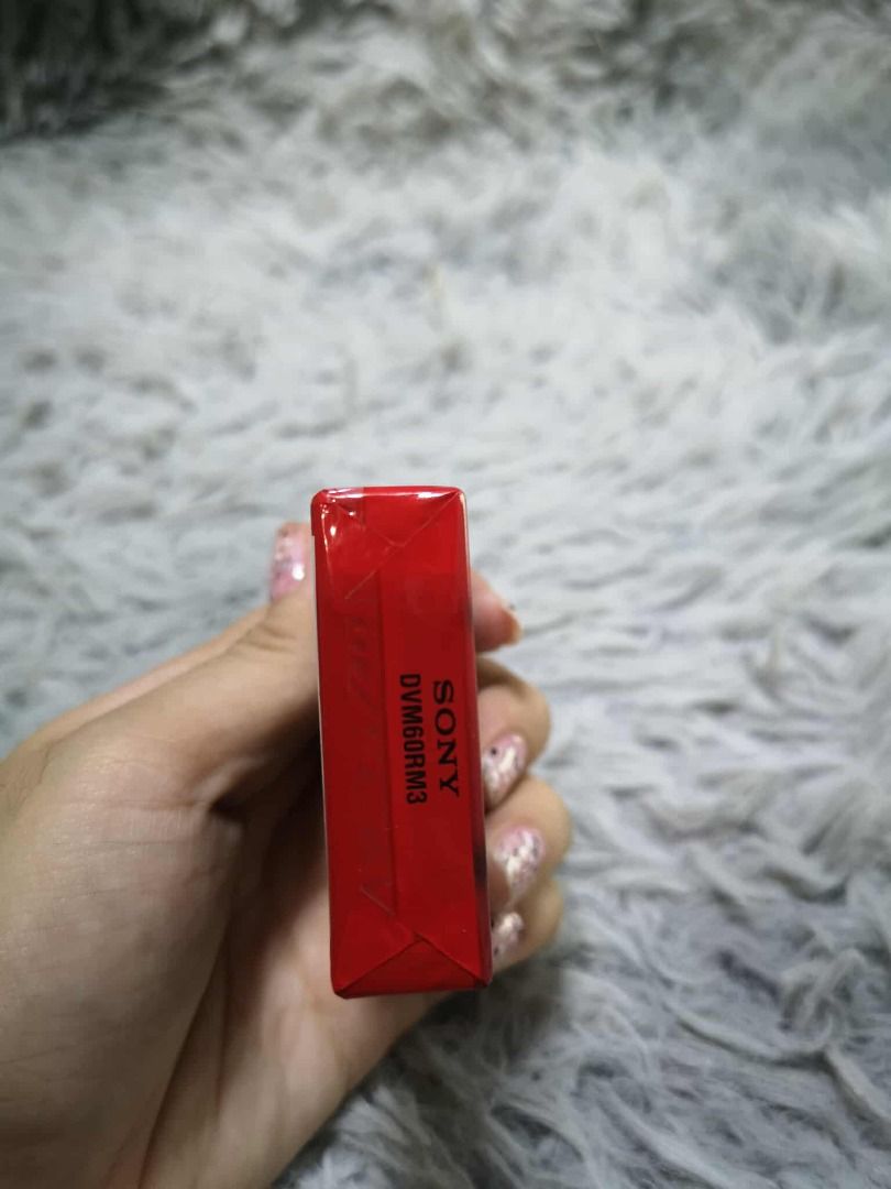 Mini Digital Video Cassette (Category: Portable Audio Accessories) located in Santa Cruz. Submitted by jmy_surplus.2 (Listing ID 1424727686, Image 3). Description: Size ; L - 5 W - 7 Color ; Red Type ; Cassette Brand ; No brand Material ; Style ; Digital Video Cassette LG 81 JMY 5 Batch #191.