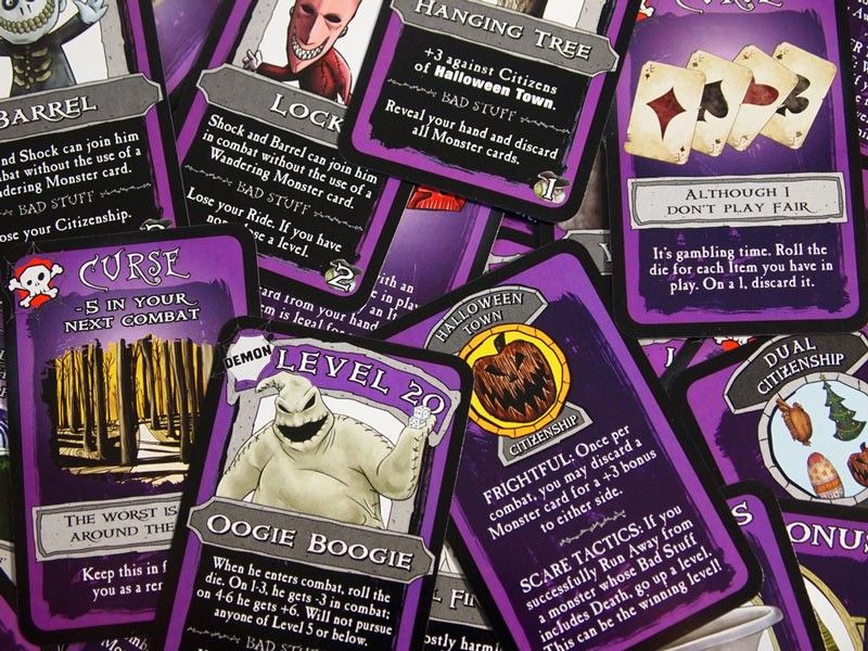 Munchkin The nightmare before christmas (Category: Vintage Collectibles) located in Quezon City. Submitted by whizdepot (Listing ID 1320070720, Image 3). Description: Fans of The Nightmare Before Christmas and Munchkin have an entirely new ghoulish world to immerse themselves in. In Munchkin: The Nightmare Before Christmas, you can play as a citizen from Halloween Town, Christmas Town, Thanksgiving Town or Easter Town. Battle and banish foes like