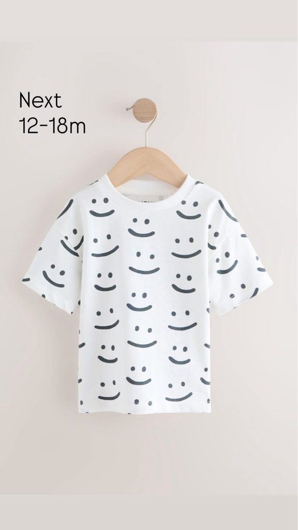 Next Smiley Face T-shirt 12-18m (Category: Babies & Kids Fashion) located in Manila. Submitted by bilbyy (Listing ID 1424862351, Image 1). Description: .