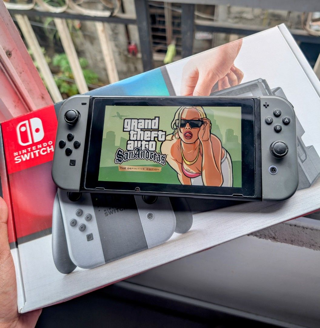 Nintendo Switch V1 with Free Games (Category: Nintendo) located in Manila. Submitted by nswitchgear (Listing ID 1424855964, Image 2). Description: Nintendo Switch V2 with Free Games 7,999 firm FREE acess to my Paid games Legit purchase not Jailbreak. Used item but in Good/Best condition Can give 7 Days personal Warranty for peace of mind. -Doon po tayo sa kaya tayong issupport, dont settle for less. Comes w/ Complete accessories and free pouch (D