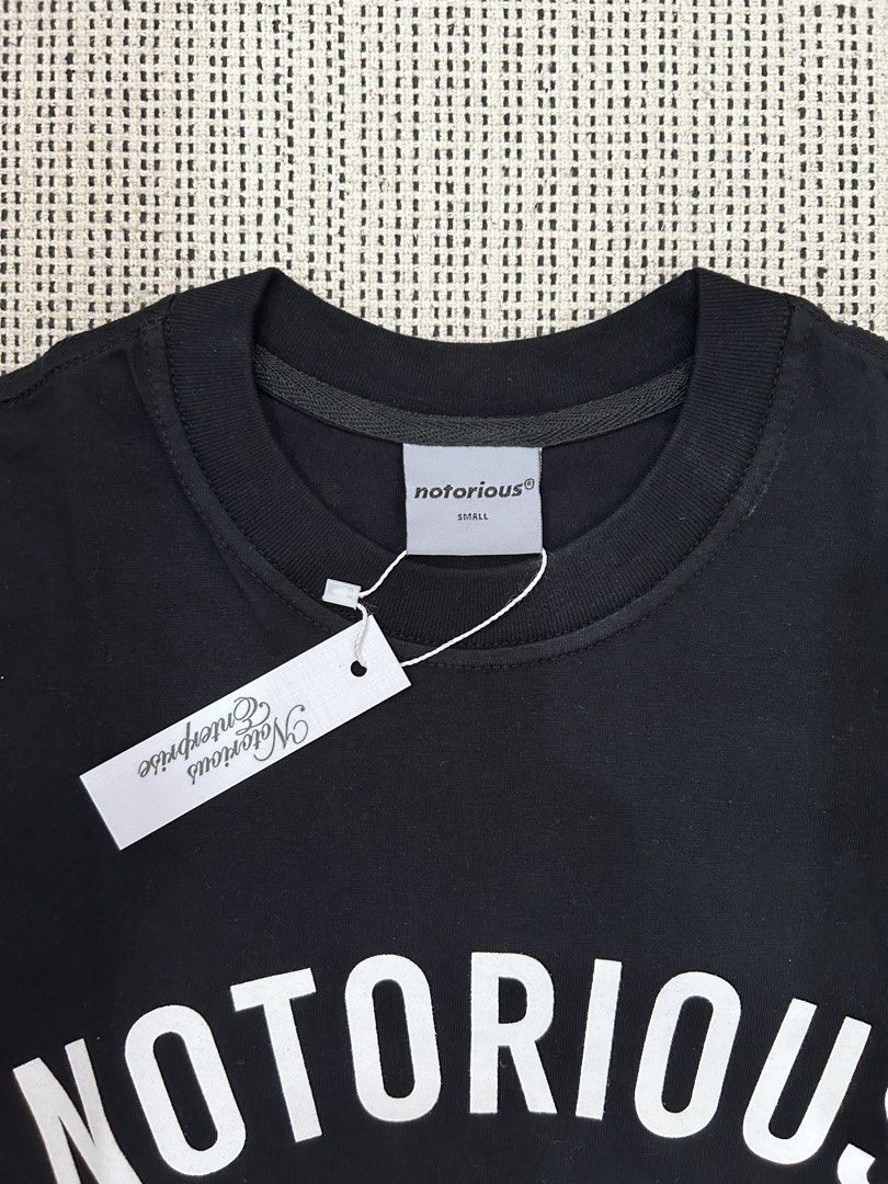 Notorious Black T-shirt (Category: Tshirts & Polo Shirts ) located in Quezon City. Submitted by christianramirez (Listing ID 1424741914, Image 2). Description: Length 27 inches Width 19 inches.
