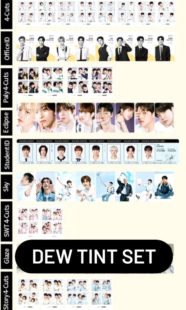 OFFICIAL ATEEZ NACIFIC VVIP SET - TAKE ALL (Category: K-Wave Merchandise) located in Caloocan City. Submitted by ltriciamae (Listing ID 1411934265, Image 2). Description: Inclusions: —18pcs 4-Cuts —16pcs ID Card —24pcs Photocard **Free PF & SF **Onhand **Mint condi (x sensi) **With Freebies (unsealed albums + unofficial merch).