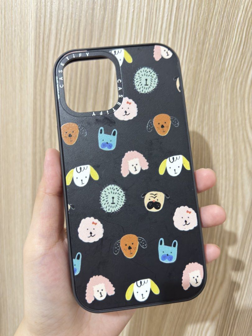 Original Casetify Case - iPhone 11pro Max (Category: Cases & Sleeves) located in Quezon City. Submitted by jgsellss (Listing ID 1424874351, Image 2). Description: - Original Casetify Case - Compatible with iPhone 11 Pro Max - Features a unique dog design - Black background.