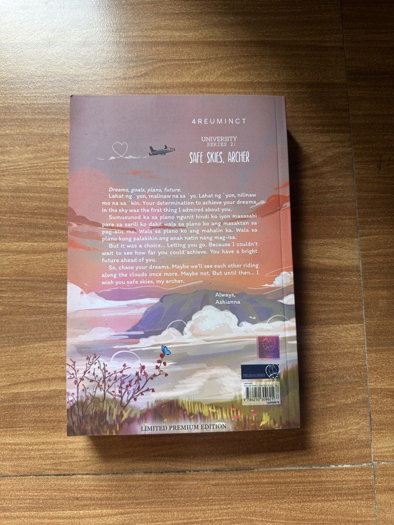 Safe Skies, Archer - University Series 2 (Category: Storybooks) located in Cainta. Submitted by scarletsclosetph (Listing ID 1424711932, Image 2). Description: - didn’t finish reading - no annotations - 99% smooth, no defects/scratches/dents RFS: decluttering! 📍loc: Cainta, Rizal Available for Delivery & Meet-up at Sta. Lucia Mall/Q-Plaza .