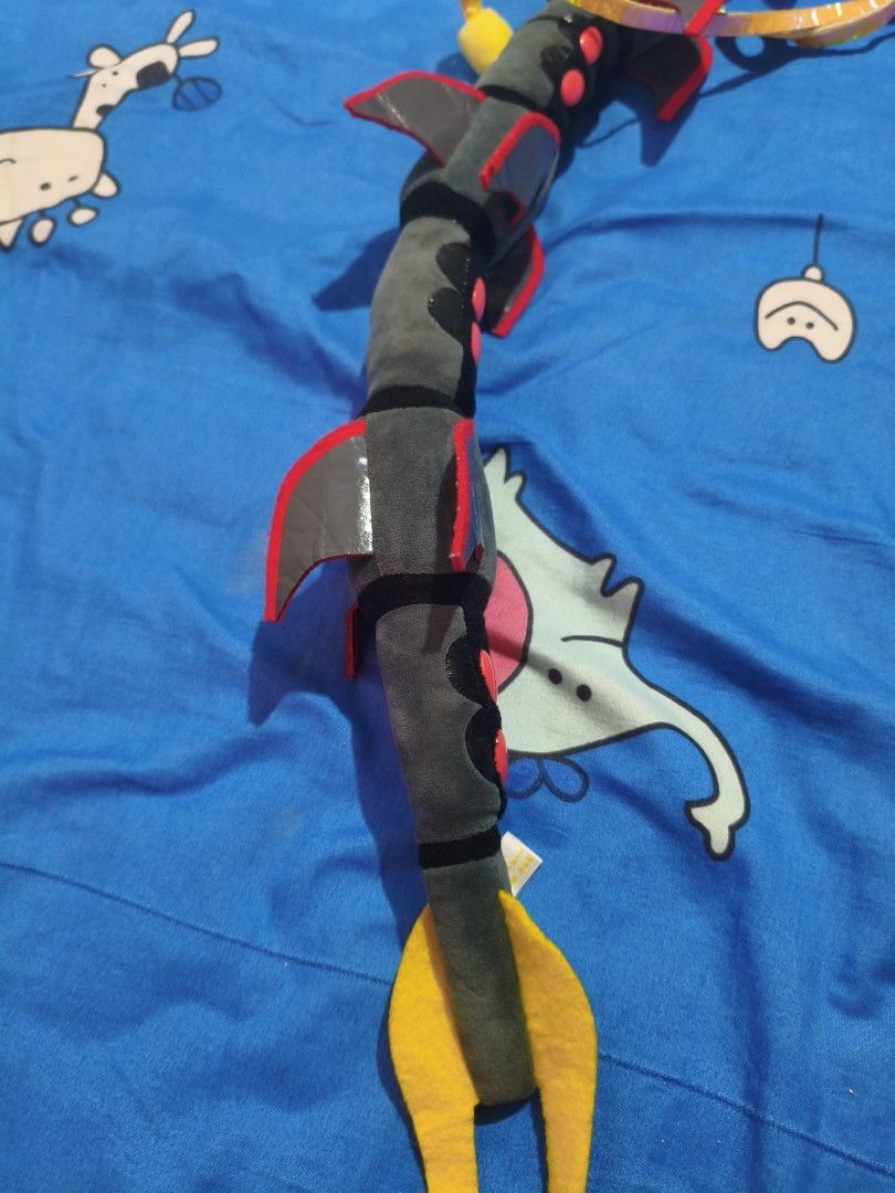 Shiny Mega Rayquaza (Category: Plushies & Soft Toys) located in Bacoor. Submitted by meioseii (Listing ID 1424744668, Image 2). Description: 44 inches articulated plush.