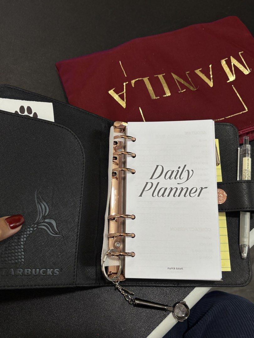 Starbucks 2023 Planner Binder + Refill from Paper Bams (Category: Stationery & School Supplies) located in Quezon City. Submitted by mariesapo (Listing ID 1424811112, Image 2). Description: SELLING: Starbucks 2023 Planner Binder + Refill from Paper Bams PHP 850.00.
