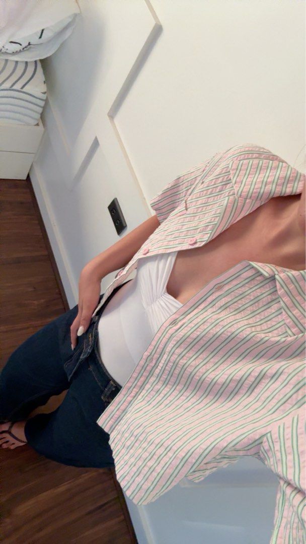 Striped Cropped Polo Shirt (Category: Shirts) located in Manila. Submitted by prebydb (Listing ID 1424742511, Image 2). Description: —cropped! perf for summer.